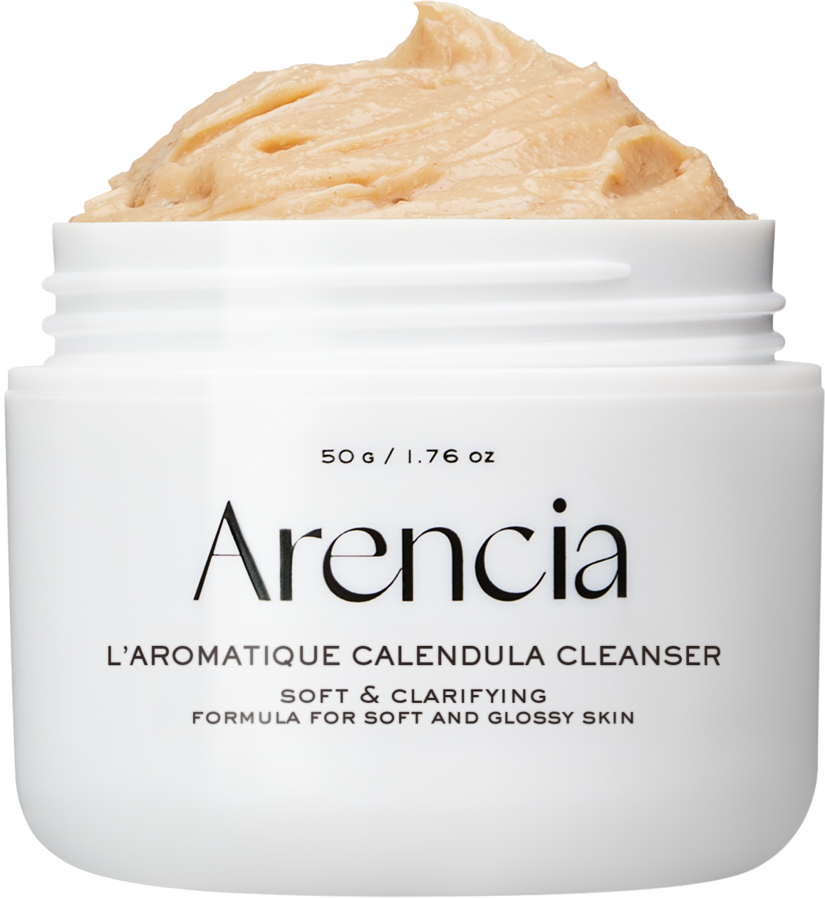 Calendula Rice Mochi Cleanser, Gentle Exfoliating Foam Wash for Sensitive, Dry, Rough Skin, 4.23oz / 120g