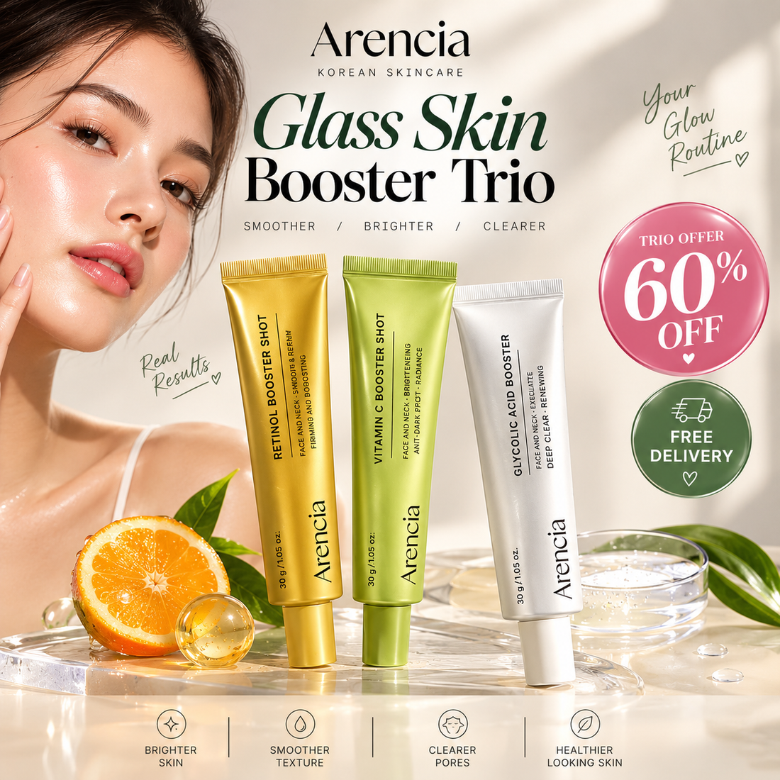 Arencia Glass Skin Booster Trio