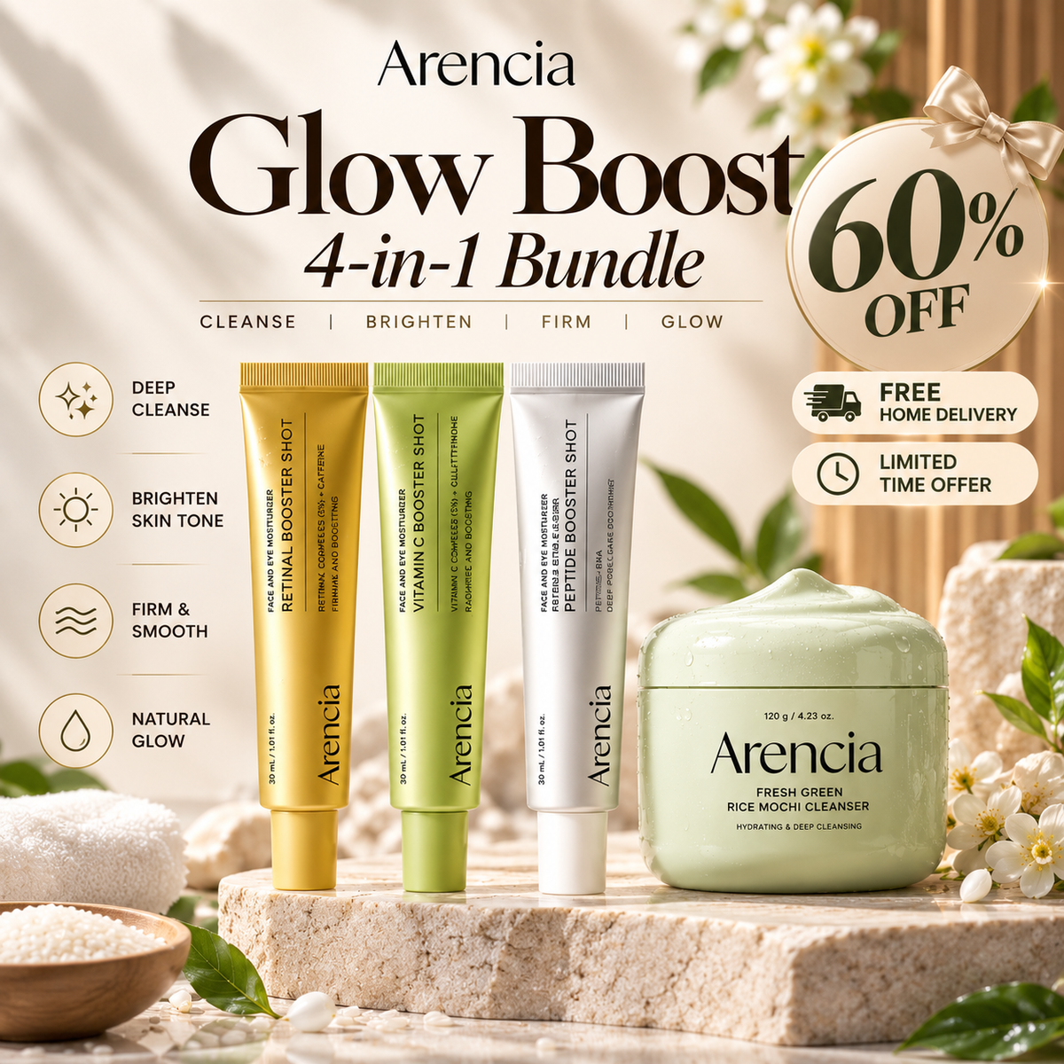 Arencia 4-in-1 Glow Boost Bundle