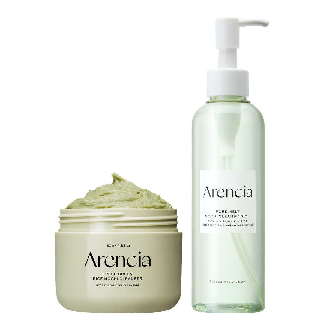 Pore Melt Double Cleansing Duo - Gentle Cleansing Oil & Fresh Green Rice Mochi Cleanser