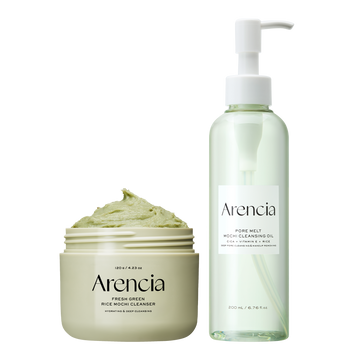 Pore Melt Double Cleansing Duo - Gentle Cleansing Oil & Fresh Green Rice Mochi Cleanser