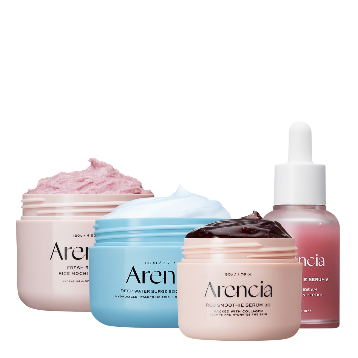Red Collagen Jello Skin Bundle - Poreless Skin 4-Step Routine